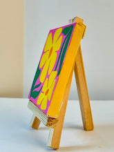 Load image into Gallery viewer, Lazy Daisies Painting - Fundraiser for Greater Goods Charities - Original Mini Painting with Easel