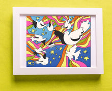 Load image into Gallery viewer, Free Birds -  8 x 10 inch Art Print Wall Art