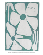 Load image into Gallery viewer, Lazy Daisies Linocut Print - Fundraiser for Doctors Without Borders - Original Prints