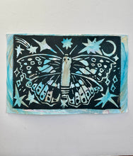 Load image into Gallery viewer, Moonlit Moth Linocut Print - Original Prints