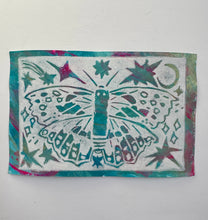 Load image into Gallery viewer, Moonlit Moth Linocut Print - Original Prints