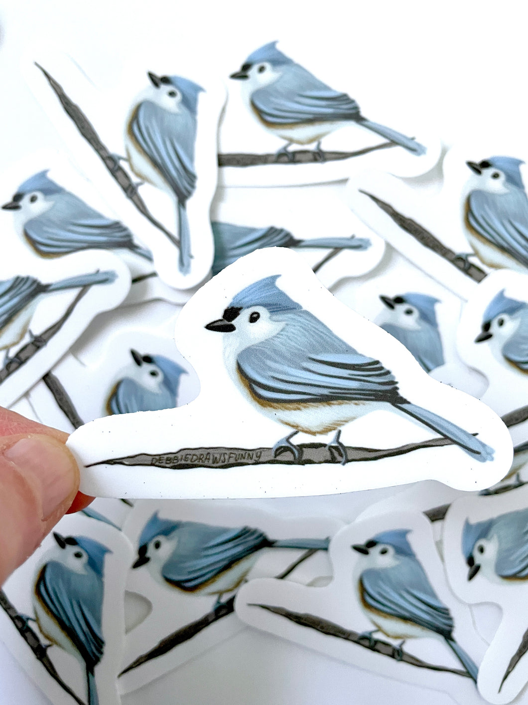 Tufted Titmouse Sticker - Bird Nerd Stickers