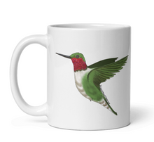 Load image into Gallery viewer, Ruby Throated Hummingbird coffee mug