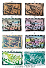 Load image into Gallery viewer, Bird Linocut Print - Fundraiser for Doctors Without Borders - Original Prints