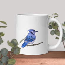Load image into Gallery viewer, Blue Jay Bird Lovers Coffee Mug