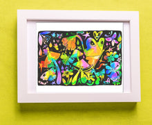 Load image into Gallery viewer, Butterflies & Mushrooms in Technicolor 8 x 10 inch Art Print Wall Art