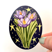 Load image into Gallery viewer, Purple Crocus Botanical Vinyl Sticker