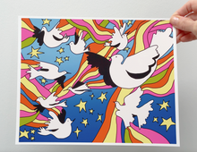 Load image into Gallery viewer, Free Birds -  8 x 10 inch Art Print Wall Art