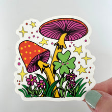 Load image into Gallery viewer, Colorful Mushrooms Hippie Boho Psychedelic Vinyl Sticker