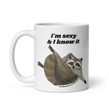Load image into Gallery viewer, I'm sexy & I know it - sexy raccoon mug