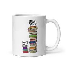 Load image into Gallery viewer, Books I&#39;ve Read vs Books I Want To Read Bookish Mug
