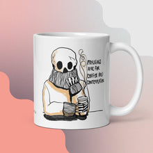 Load image into Gallery viewer, Coffee &amp; Contemplation Mug - 11 oz ceramic mug
