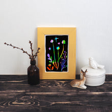 Load image into Gallery viewer, Wildflowers in Technicolor #1 5 x 7 inch Art Print Wall Art
