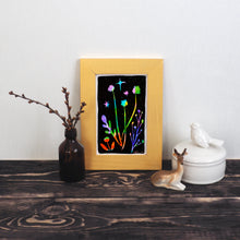 Load image into Gallery viewer, Wildflowers in Technicolor #1 5 x 7 inch Art Print Wall Art