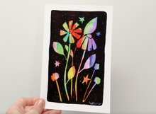 Load image into Gallery viewer, Wildflowers in Technicolor #2 5 x 7 inch Art Print Wall Art