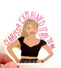 Load image into Gallery viewer, Clarissa Explained it All to Me Fan Art Vinyl Sticker