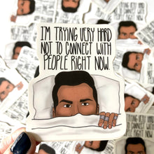 Load image into Gallery viewer, I'd Kill For A Good Coma - Moira Fan Sticker