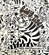 Load image into Gallery viewer, Easy Tiger Cute Tiger Vinyl Sticker
