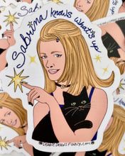 Load image into Gallery viewer, Sabrina Knows What's Up - Sabrina Teenage Witchy Vinyl Sticker