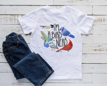 Load image into Gallery viewer, NEW! I'm a Bird Nerd Youth Short Sleeve T-Shirt