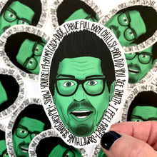 Load image into Gallery viewer, Zak Ghost Hunter Dude Bro Vinyl Sticker, Ghostly Adventures Sticker, Paranormal Sticker
