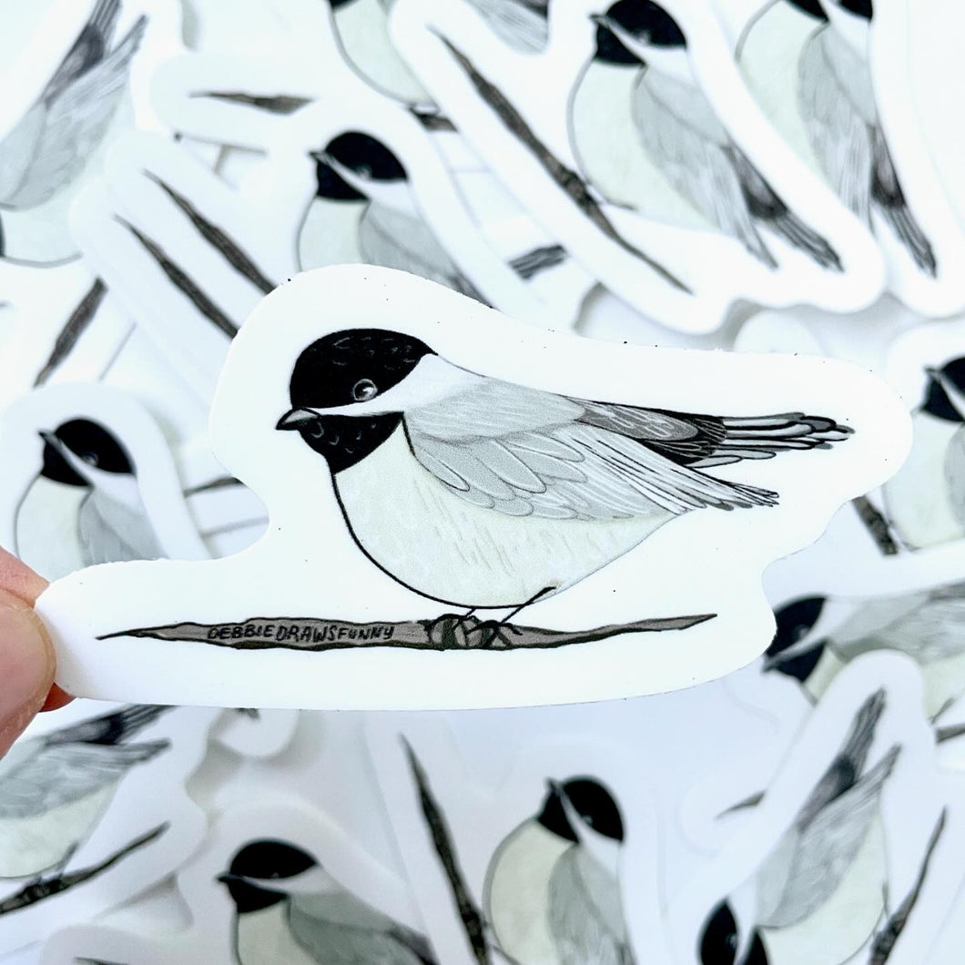 Chickadee Sticker - Bird Nerd Stickers