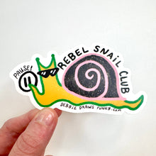 Load image into Gallery viewer, Rebel Snail Club Sticker 🐌😎🎨 If you know you know...
