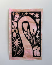 Load image into Gallery viewer, Swan Linocut Print  - Original Prints
