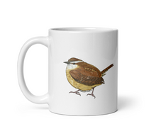 Load image into Gallery viewer, Carolina Wren Bird Nerd Coffee mug
