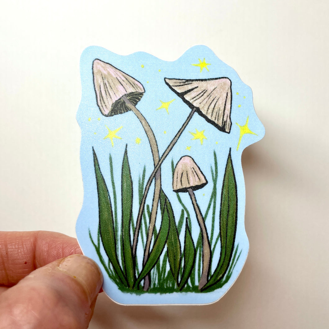 Little Baby Magic Mushrooms Vinyl Stickers