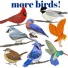 Load image into Gallery viewer, Eastern Bluebird Sticker - Bird Nerd Stickers
