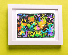 Load image into Gallery viewer, Butterflies &amp; Mushrooms in Technicolor 8 x 10 inch Art Print Wall Art
