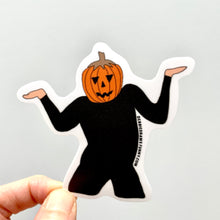 Load image into Gallery viewer, NEW! Dancing Pumpkin Dude - Water Bottle Sticker Laptop Sticker

