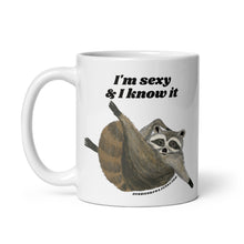 Load image into Gallery viewer, I&#39;m sexy &amp; I know it - sexy raccoon mug
