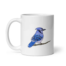 Load image into Gallery viewer, Blue Jay Bird Lovers Coffee Mug
