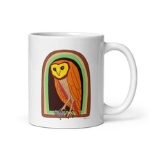Load image into Gallery viewer, Barn Owl Coffee Mug, Owl Mug, Bird Lover Gifts, Owl Gift, Bird Nerd Mug
