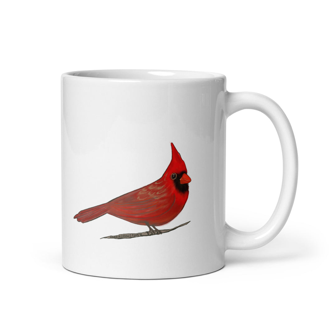 Red Cardinal Coffee Mug, Bird Lovers Mug, Gift for Bird Lovers, Bird Nerd mugs