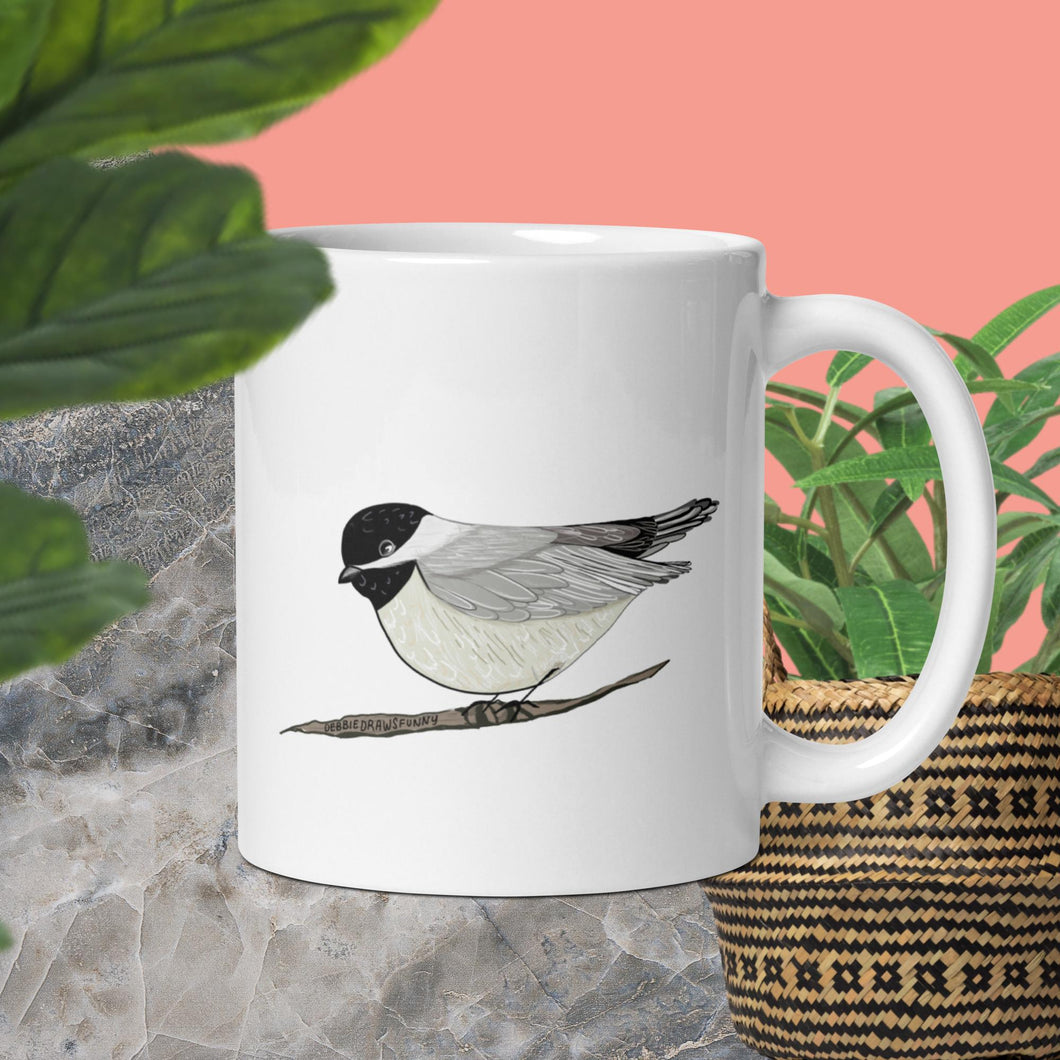 Chickadee Bird Coffee mug, Bird Lovers Mug, Bird Lover Gift, Bird Nerd Mugs