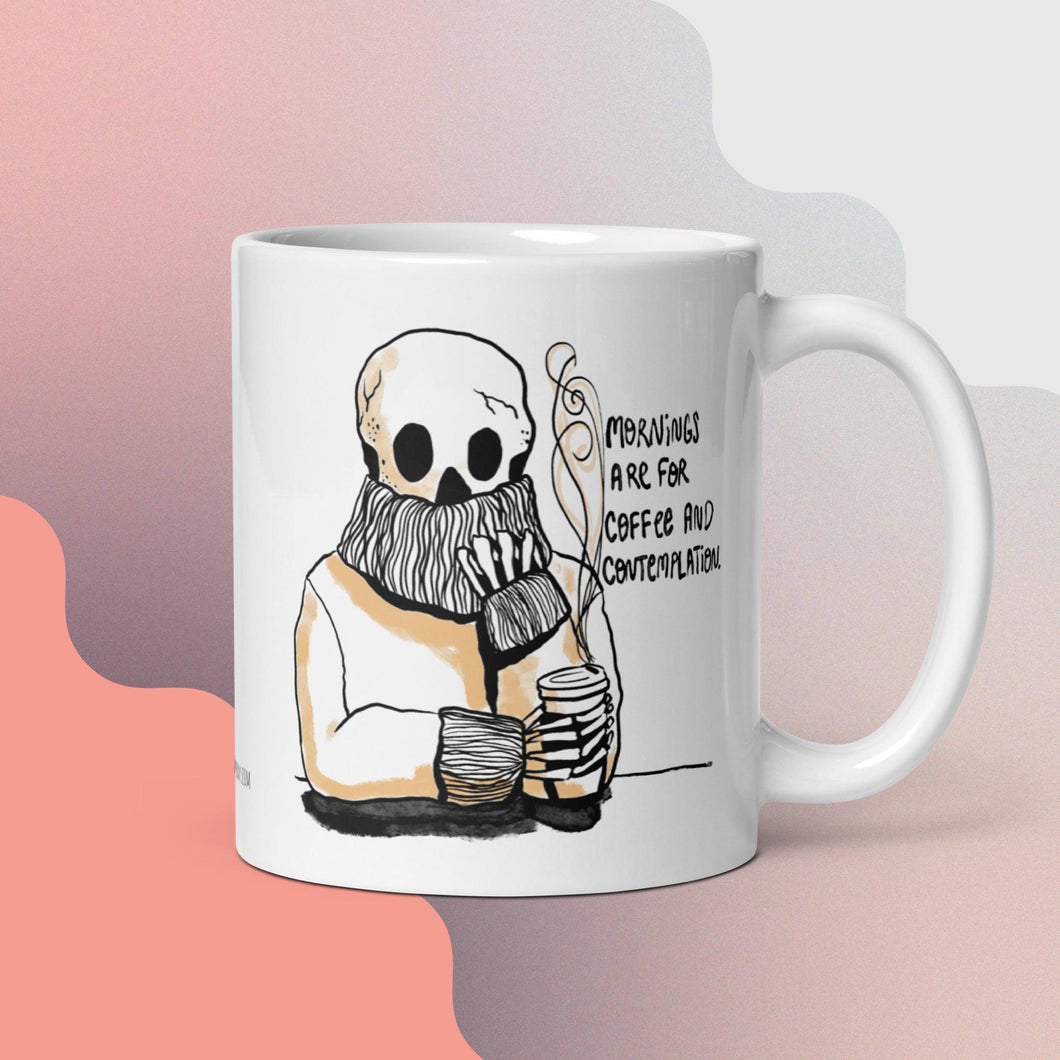 Coffee & Contemplation Mug - 11 oz ceramic mug