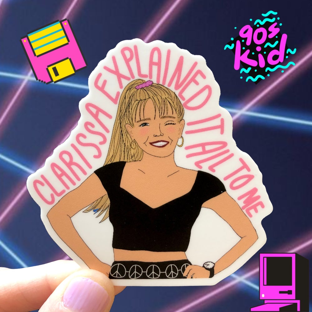 Clarissa Explained it All to Me Fan Art Vinyl Sticker