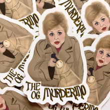 Load image into Gallery viewer, The OG Murderino Murder She Wrote Fan Vinyl Sticker
