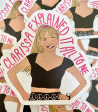 Load image into Gallery viewer, Clarissa Explained it All to Me Fan Art Vinyl Sticker
