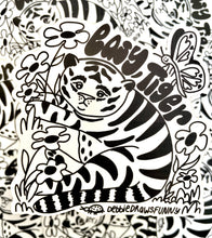 Load image into Gallery viewer, Easy Tiger Cute Tiger Vinyl Sticker
