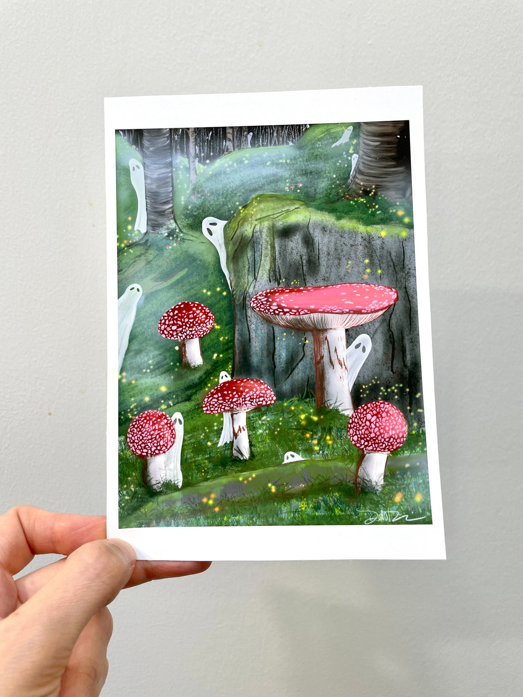 Haunted Forest Mini Art Print - 5 x 7 print (former Patreon Exclusive art print & sticker)