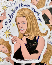 Load image into Gallery viewer, Sabrina Knows What&#39;s Up - Sabrina Teenage Witchy Vinyl Sticker
